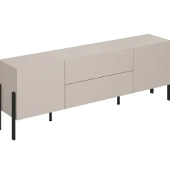 Mobile TV 200x70h cm 2 ante 2 cassetti moderno beige cashmere Simple