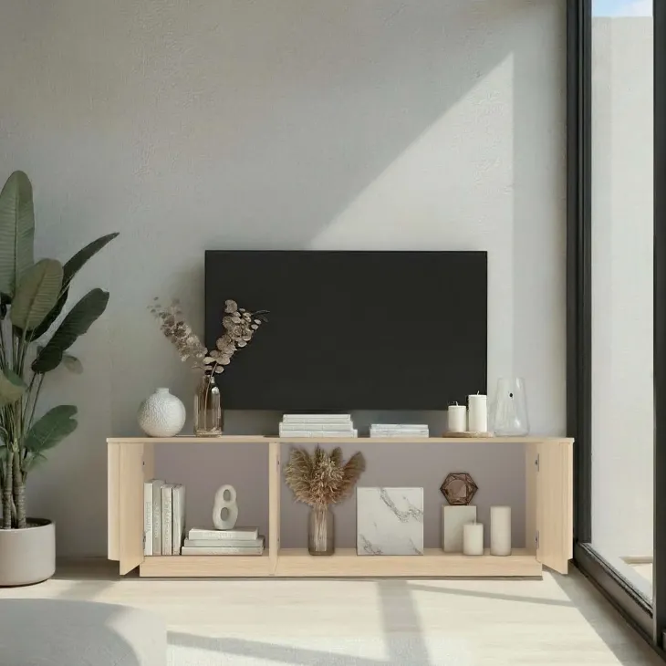 Mobile TV 180x50h cm 3 ante moderno rovere Alba