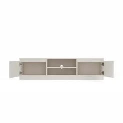 Mobile TV 140x36h cm 2 ante 2 vani a giorno beige cashmere Kitri