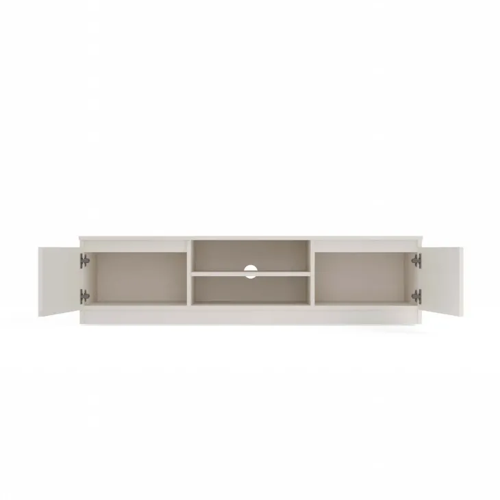 Mobile TV 140x36h cm 2 ante 2 vani a giorno beige cashmere Kitri