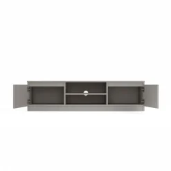 Mobile TV 140x36h cm 2 ante 2 vani a giorno tortora Kitri