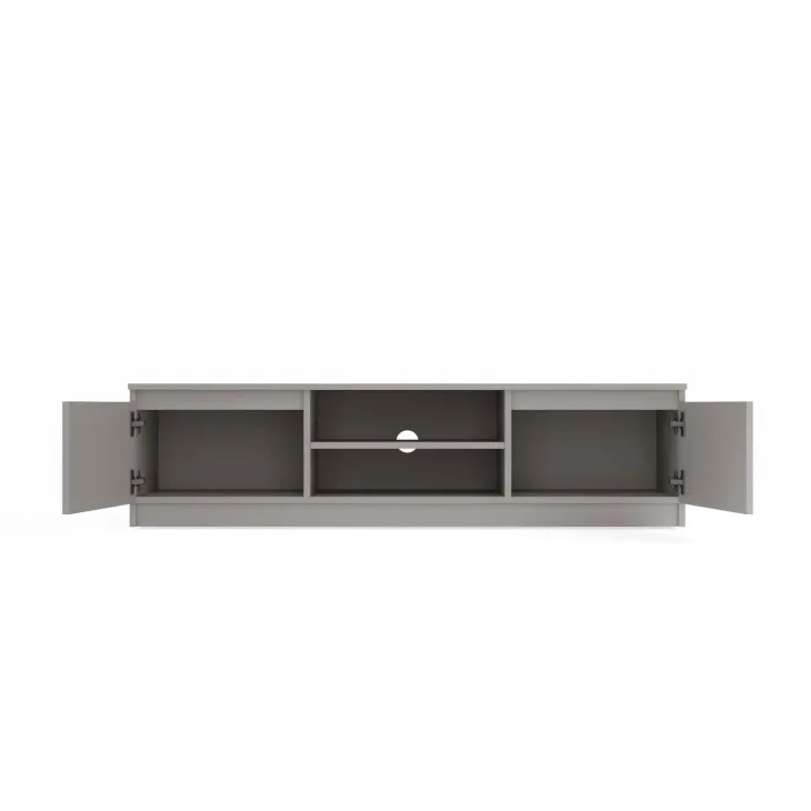 Mobile TV 140x36h cm 2 ante 2 vani a giorno tortora Kitri