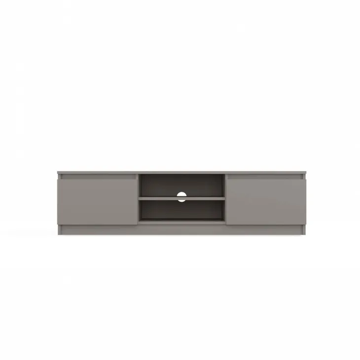 Mobile TV 140x36h cm 2 ante 2 vani a giorno tortora Kitri