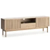 Mobile TV 159x53h cm design cannettato rovere Colby