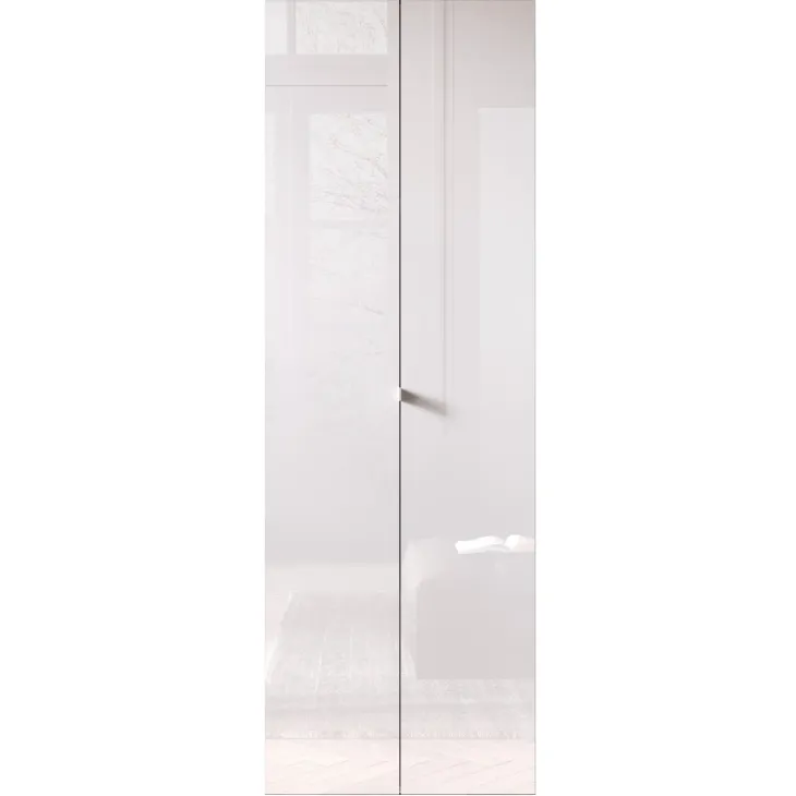 Mobile ufficio multiuso 63x184h cm 2 ante bianco lucido Jobby