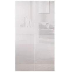 Mobile ufficio multiuso 63x114h cm 2 ante bianco lucido Jobby