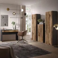 Mobile ufficio multiuso 63x114h cm 2 ante nero pero Jobby