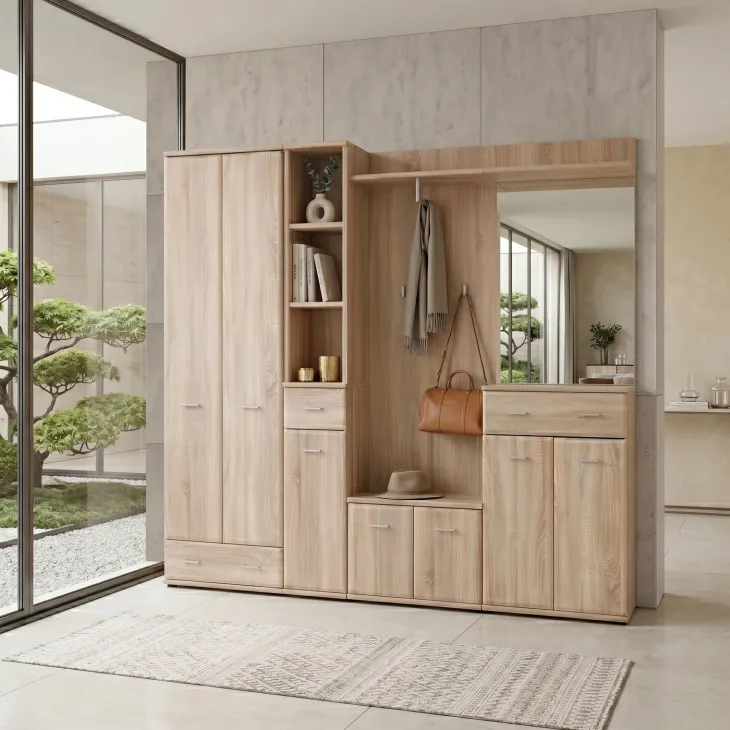 Modulo basso ingresso 60x46h cm 2 ante rovere sonoma California Gihome®