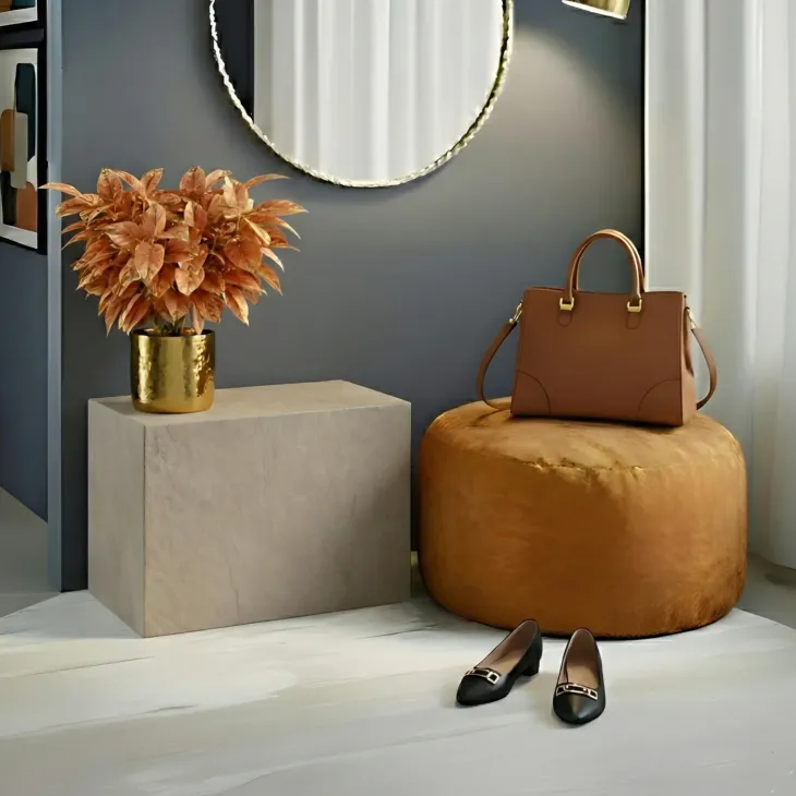 Modulo da terra 55x40 cm con anta reversibile tortora Sunset