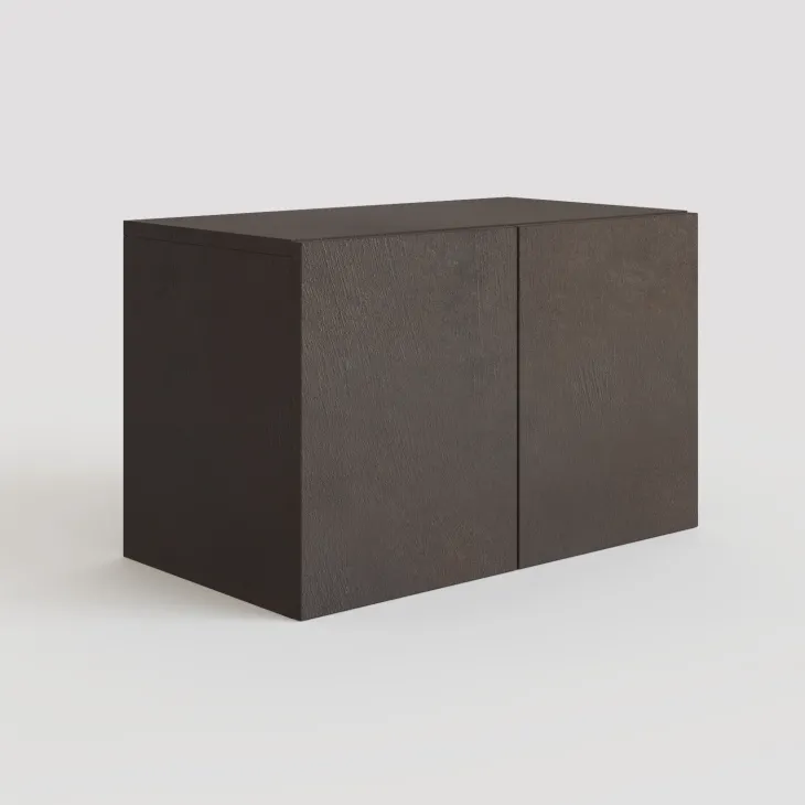 Panca da terra ingresso 63x35h cm 2 ante ossido nero Sunset