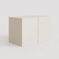 Panca da terra ingresso 63x35h cm 2 ante beige cashmere Sunset