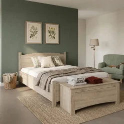 Panca fondoletto 110x45h cm contenitore rovere sonoma Londra