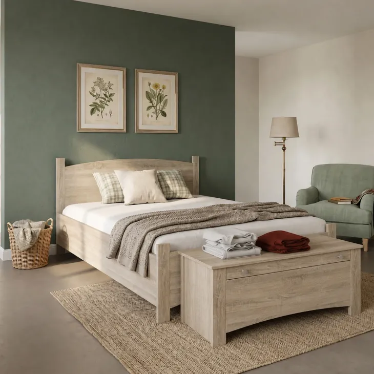 Panca fondoletto 110x45h cm contenitore rovere sonoma Londra