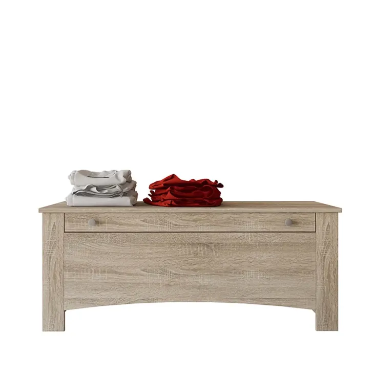 Panca fondoletto 110x45h cm contenitore rovere sonoma Londra