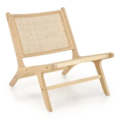Panca relax moderna in rattan naturale Salvin