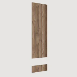 Pannello cannettato a muro 69x260h cm con ganci appendiabiti rovere scuro Sunset Decor