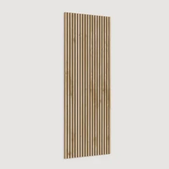 Pannello cannettato a muro 69x180h cm con ganci appendiabiti rovere chiaro Sunset Decor