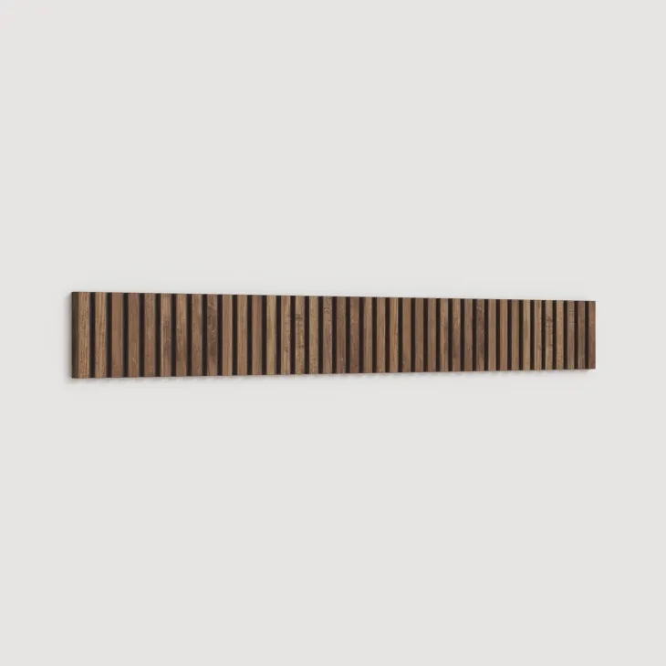 Pannello cannettato a muro 138x15h cm rovere scuro Sunset Decor