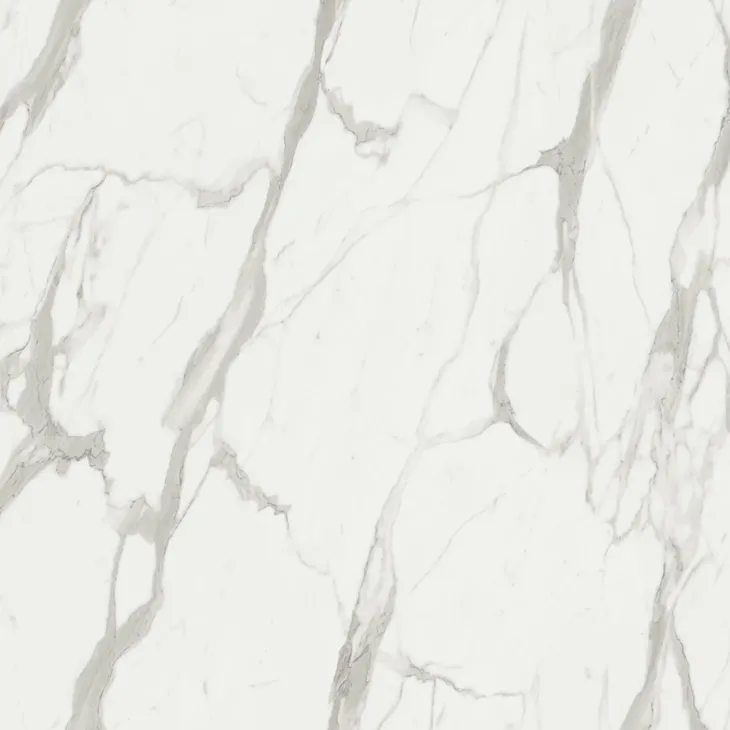 Pannello porta tv 180x100h cm effetto marmo bianco Sunset