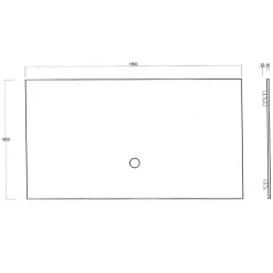 Pannello porta tv 180x100h cm grigio chiaro Sunset