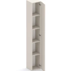 Parete attrezzata con scrivania 305x186h cm beige cashmere rovere chiaro Sunset 1029