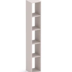 Parete attrezzata con scrivania 305x186h cm beige cashmere rovere chiaro Sunset 1029