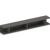 Parete attrezzata sospesa 262x220h cm ossido nero beige cashmere Sunset 1035
