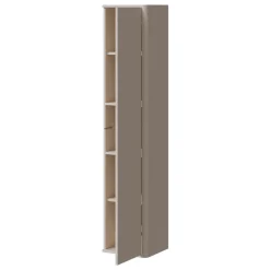 Parete attrezzata sospesa 216x200h cm moderna beige cashmere Bellagio 3
