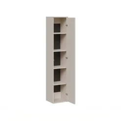 Parete attrezzata sospesa 216x200h cm moderna beige cashmere Bellagio 3