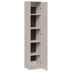 Parete attrezzata sospesa 302x200h cm moderna beige cashmere Bellagio 4