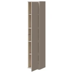Parete attrezzata sospesa 302x200h cm moderna beige cashmere Bellagio 4