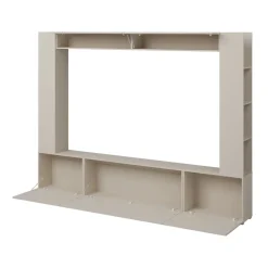 Parete attrezzata 261x194h cm 5 ante a ribalta beige cashmere Arkansas