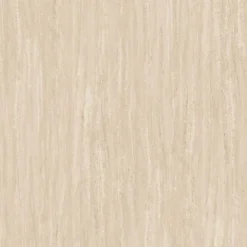 Parete attrezzata 261x186h cm con pannello cannettato effetto travertino beige rovere scuro Sunset Decor 1049