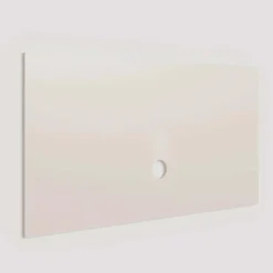 Parete attrezzata 345x186h cm con pannello cannettato tortora beige rovere scuro Sunset Decor 1044