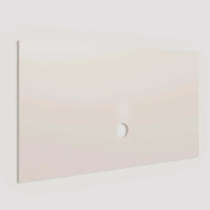 Parete attrezzata 345x186h cm con pannello cannettato tortora beige rovere scuro Sunset Decor 1044