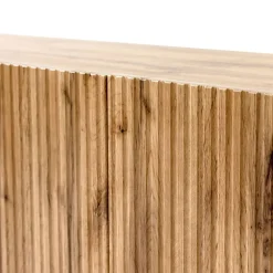 Parete attrezzata 290x183h cm moderna cannettato quercia Essence