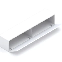 Parete attrezzata 246x186h cm soggiorno rovere chiaro bianco Sunset 1000