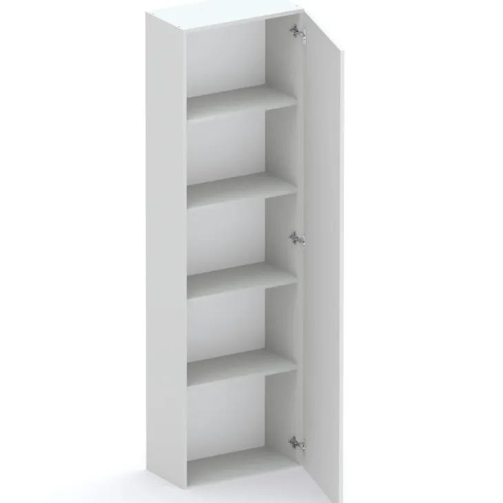 Parete attrezzata 246x186h cm soggiorno rovere chiaro grigio chiaro Sunset 1000