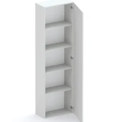 Parete attrezzata 246x186h cm soggiorno grigio chiaro Sunset 1000