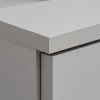 Parete attrezzata 240x160h cm sospesa moderna grigio rovere Tetra
