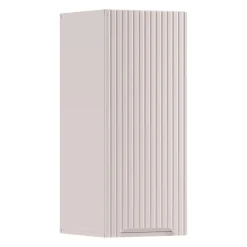 Pensile bagno lavanderia 35x85h cm cannettato 1 anta beige Cleany