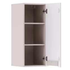 Pensile bagno lavanderia 35x85h cm cannettato 1 anta beige Cleany