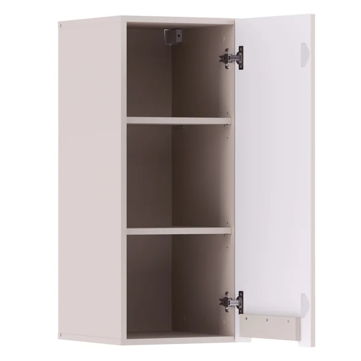 Pensile bagno lavanderia 35x85h cm cannettato 1 anta beige Cleany