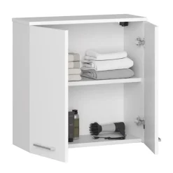 Pensile bagno sospeso 60x60h cm 2 ante bianco Woters
