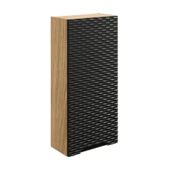 Pensile bagno sospeso 35x75h cm 1 anta nero rovere Swim