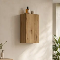 Pensile bagno sospeso 30x57h cm 1 anta rovere Rovery