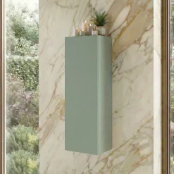 Pensile bagno sospeso 30x80h cm 1 anta verde salvia Speranza