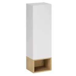 Pensile bagno sospeso 30x100h cm 1 anta bianco rovere Speranza