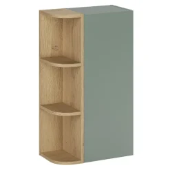 Pensile bagno sospeso 45x80h cm 1 anta verde salvia rovere Speranza
