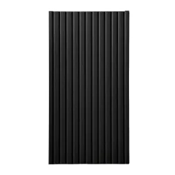 Pensile bagno sospeso 30x57h cm cannettato 1 anta nero Cleany